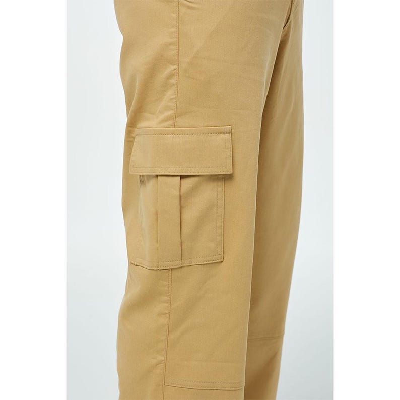 Men's Soft Cotton Cargo Set: Relaxed Fit Utility Jacket & Pants image 3