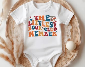The Littlest Book Club Member Onesie®, Book Club Baby Bodysuit, Future Bookworm Onesie® 21MSNN