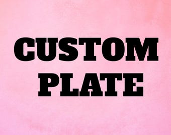 Personalized Happy Birthday Plate for Girl, Custom Name Ceramic Birthday Cake Plate, First Birthday Gift