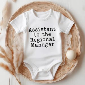 Assistant to the Assistant Regional Manager Onesie®, Funny The Office Baby Onesie, Dwight Schrute Onesie®, Funny Baby Gift 21639NN