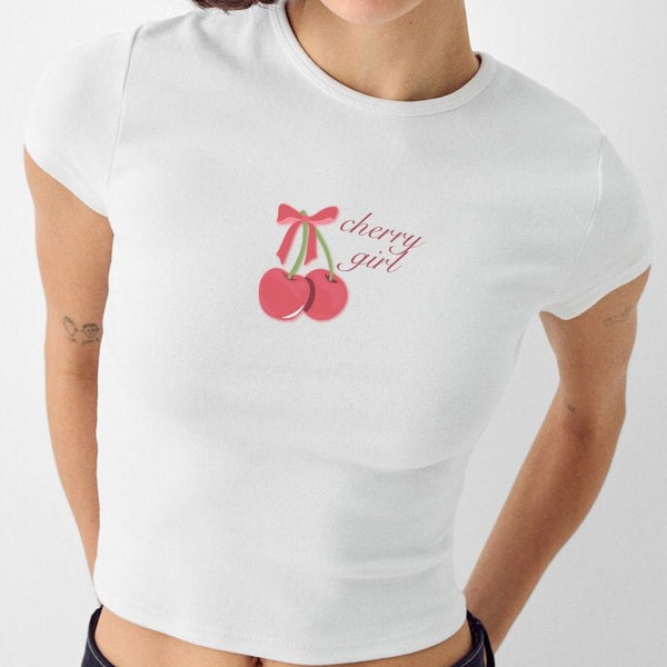 Cherry Girl T-shirt Print Design (Digital Files)