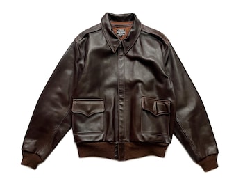 Vintage WW2 Type A-2 Flight Jacket 1942 Aero Co Leather Officer