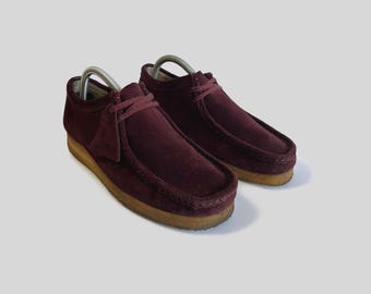 Vintage Clarks Originals Wallabee Style Shoes / Butter Milk Lemon