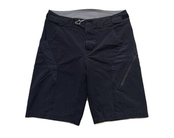 Vintage Y2K Alpinestars Nylon Cycling Shorts Black Size 30