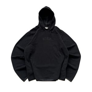 Sudadera con capucha Nike vintage con logo central Ninja Fleece, color negro, talla S imagen 1