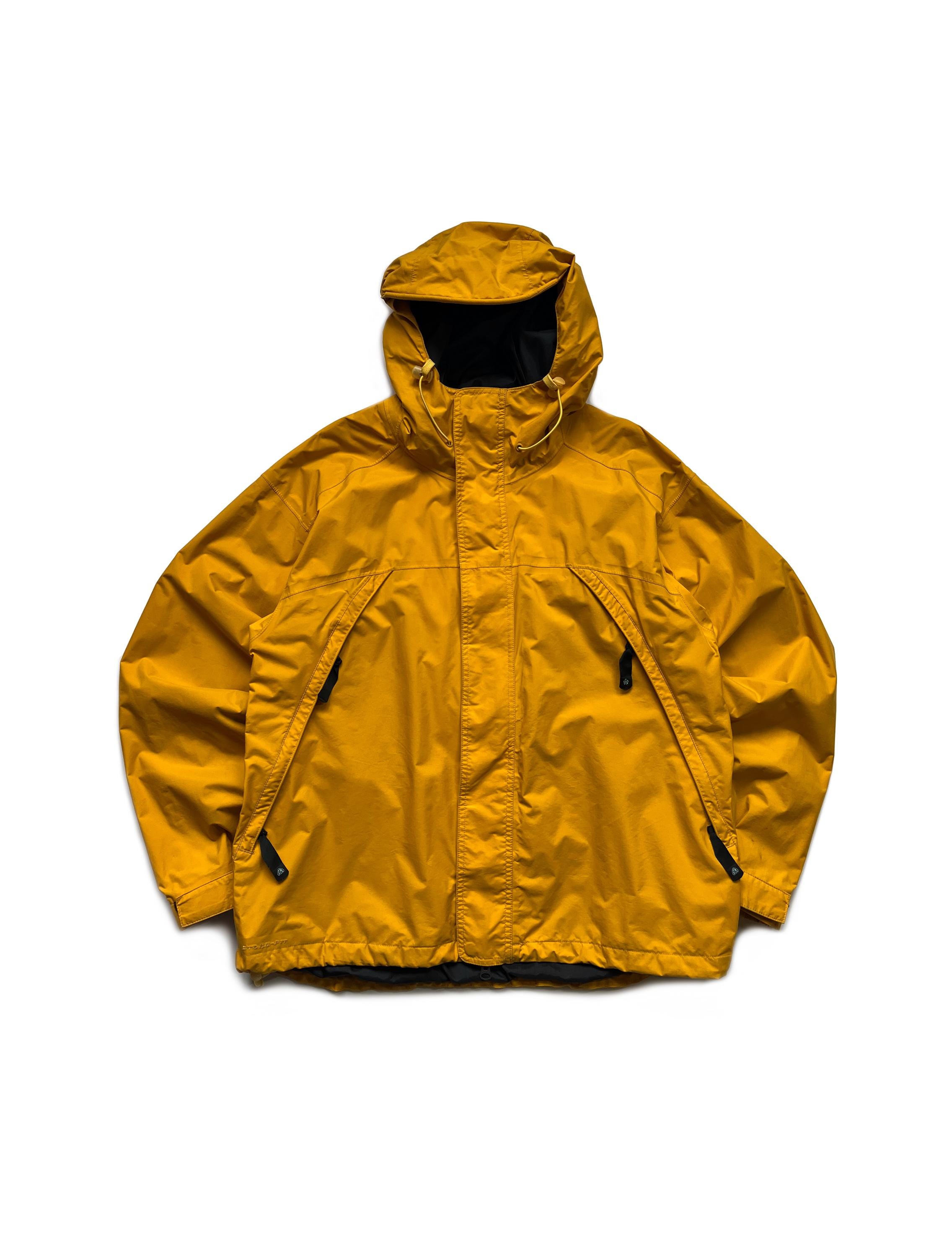 Vintage Nike ACG Storm Fit Nylon Waterproof Tech Jacket Yellow 