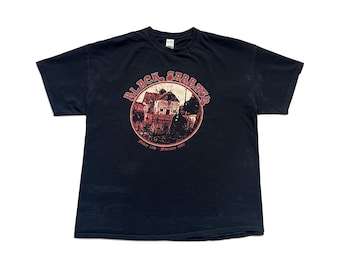 Camiseta vintage de la banda de rock Black Sabbath, negra, talla XXL