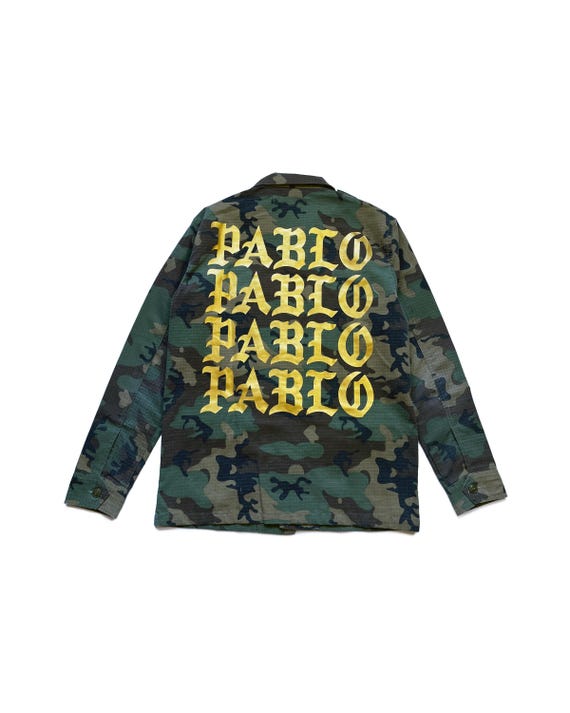 ジャケット・アウター Kanye West Pablo Military Jacket Kanye West Atlanta Pablo Pop-Up Military Jacket Green Men's - US