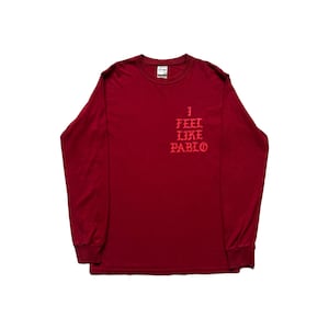 Vintage Kanye West I Feel Like Pablo Long Sleeve T-Shirt Size S