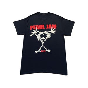 Vintage Pearl Jam Alive Grunge Rock Band T-Shirt Size M
