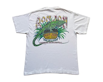 Camiseta con bolsillo gráfico vintage de Ron Jon Surf Shop, blanca, talla L