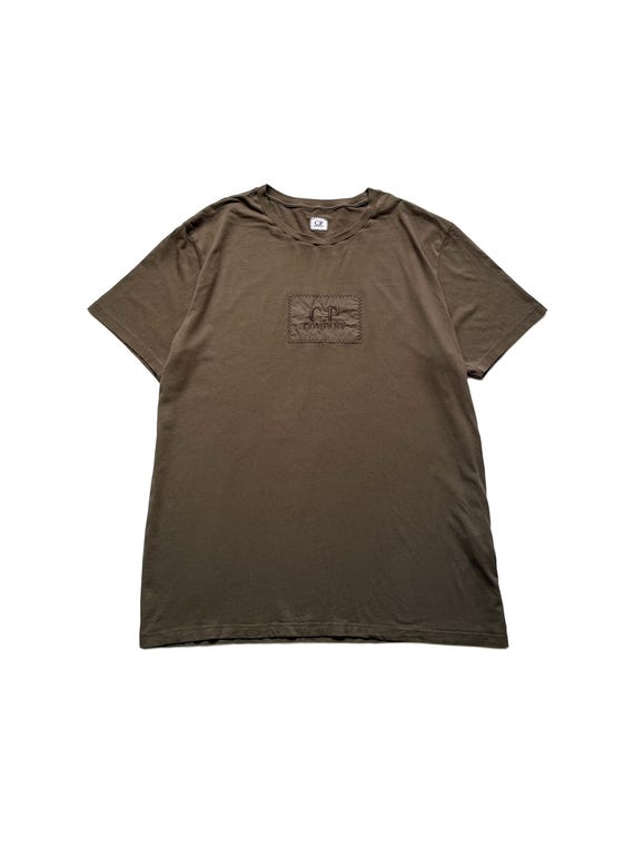 C.P. Company, C.P. Company Stitch Print T-Shirt Khaki Size 3XL