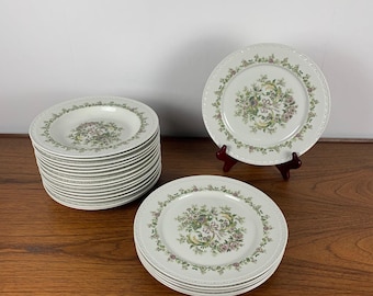 Set of 6 Breakfast Plates - Villeroy & Boch - Geranium - Etsy