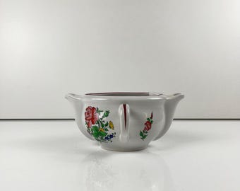 Rara salsera de doble pico KG Lunéville Réverbère loza vintage 1920 vajilla antigua de salsera country chic vajilla francesa