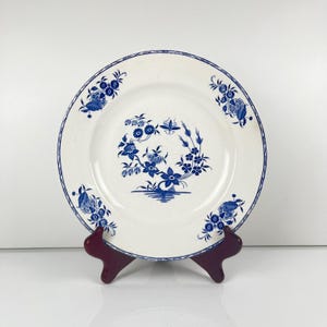 Prato/travessa vintage belga de faiança da Boch Frères La Louvière, decoração floral, por volta de 1920, buquê grande, conjunto de mesa antigo, coleção campestre