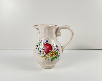 Jarra para crema KG Lunéville, farola de cerámica antigua, salsera antigua, jarra de leche, decoración de mesa estilo campestre chic, vajilla francesa, coleccionable, regalo