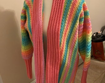 Woman’s size Med/Large mid thigh cardigan