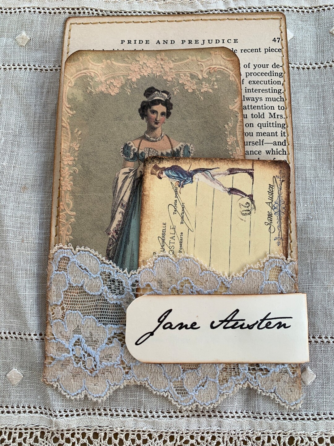Handmade Pride and Prejudice Journaling Cards for Your Jane Etsy