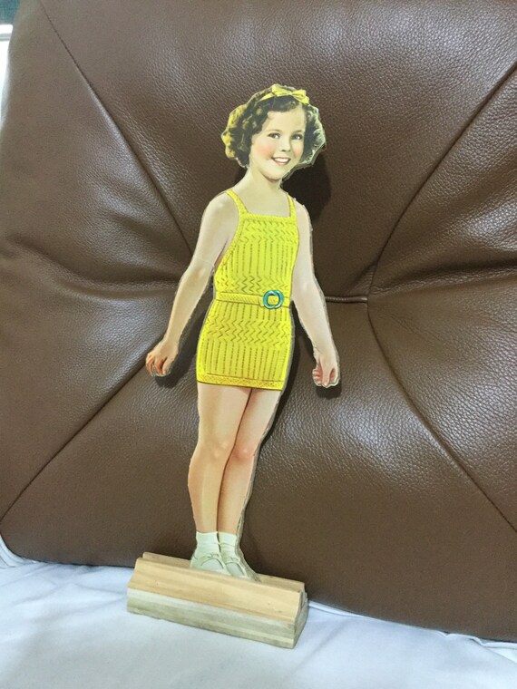 Vintage Original 1939 Shirley Temple Paper Dolls Mounted On Etsy