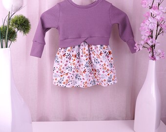 Girly Sweater mit Kleid Lina Baby Kleinkind  Kind Sommerkleid Kleid für den Frühling