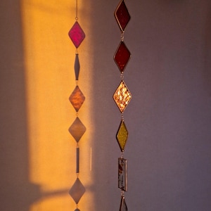 Stained Glass Sun Catcher: Colorful Window Decoration