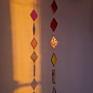 Stained Glass Sun Catcher: Colorful Window Decoration