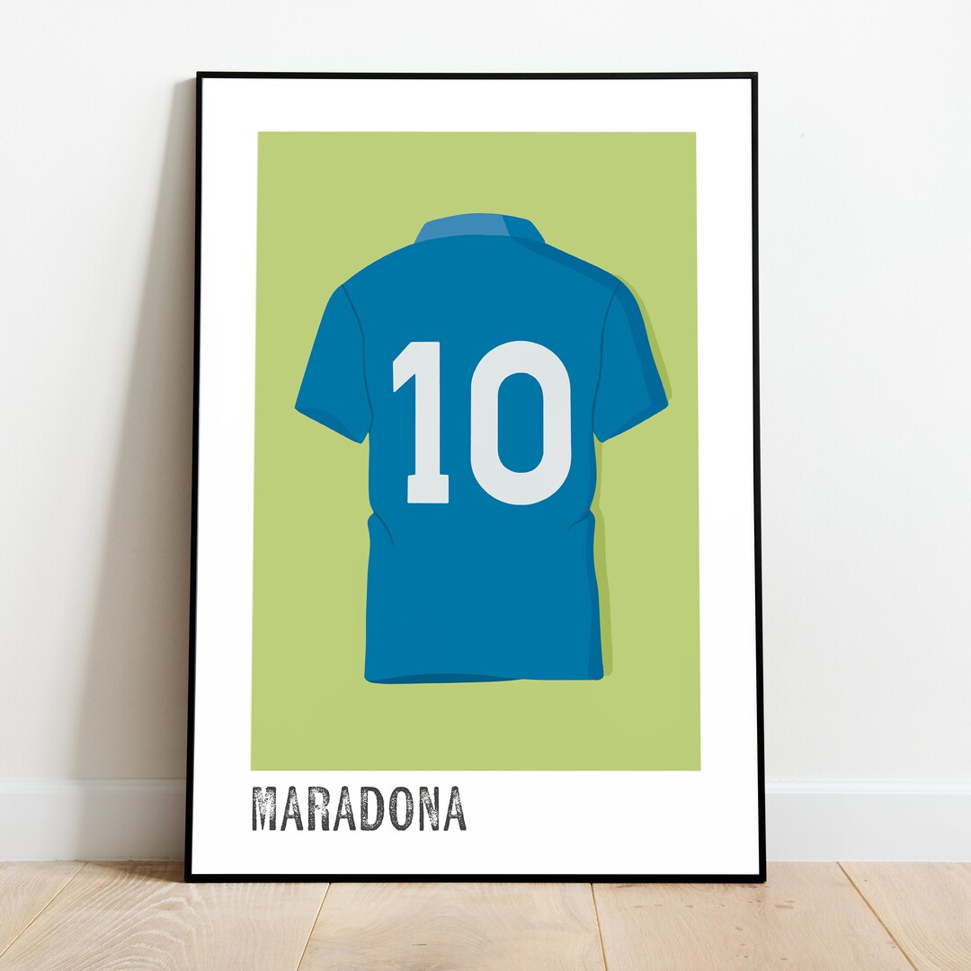 Maradona's Number 10 Jersey - Napoli - Etsy