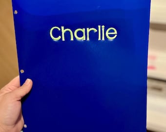 Embroidered Poly Folder
