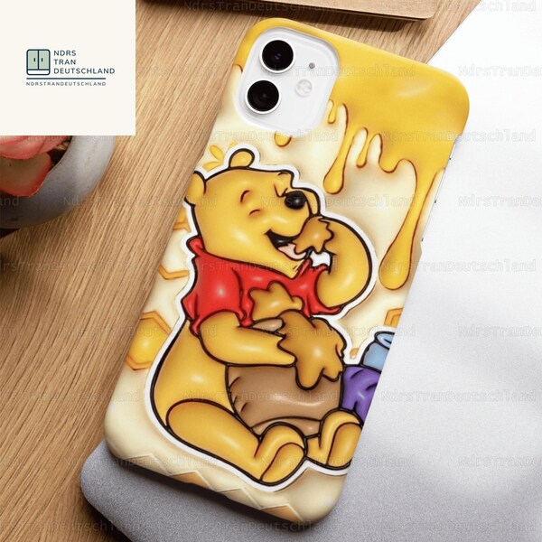 Winnie The Pooh Phone Case, Pooh Iphone Phone Case, Pooh Bear Phone Cover, Pooh Phone Accessories, Winnie The Pooh Merch, Gift For Fan
