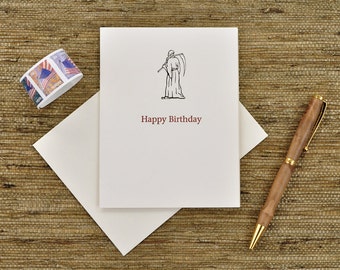 Happy Birthday Card, Letterpress Printed