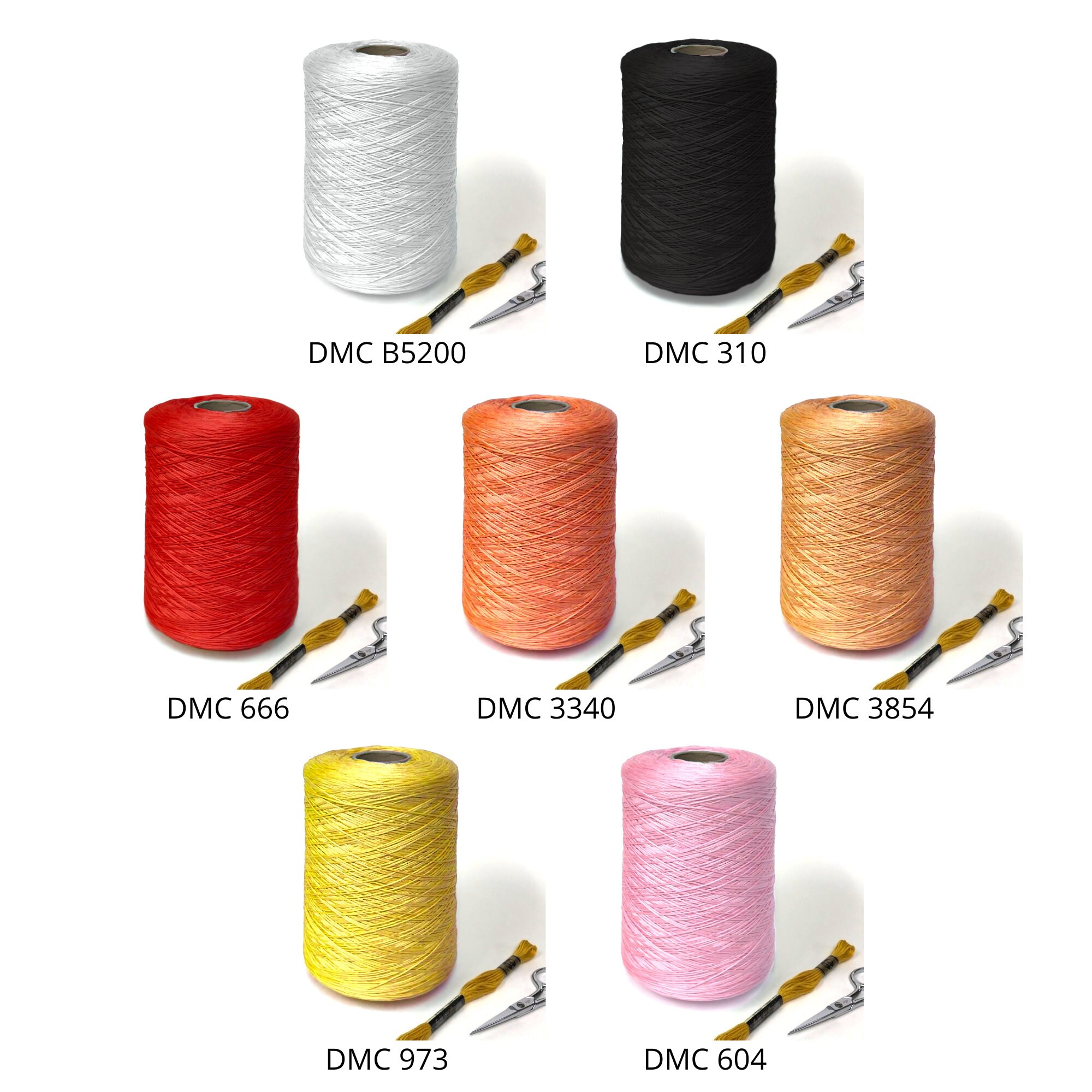 DMC giant cone of embroidery floss 2100 meters multiple Etsy