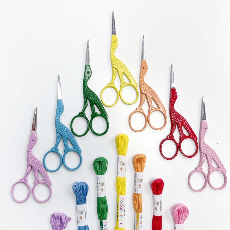 4.5-inch colorful stork Be super welcome embroidery d craft scissors; 7 Max 82% OFF