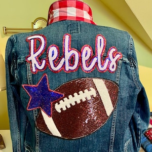 Ole Miss Rebels Denim Jean Jacket- The Magnolia
