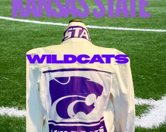 Kansas State University Embellished Denim Jacket - The Misty