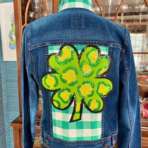 St. Patrick’s Day Denim Jacket  - The Maeve