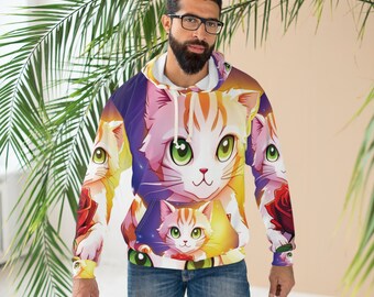 Katze Unisex Pullover Hoodie (AOP)