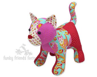 stuffed cat sewing pattern free