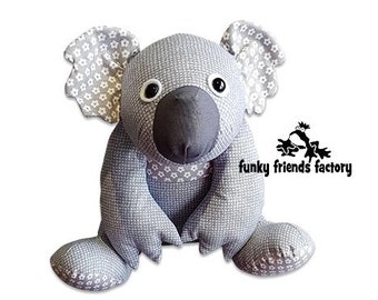 Kiki Koala Soft Toy Pattern PDF INSTANT DOWNLOAD