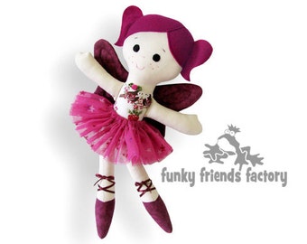Doll Sewing Pattern Sugar Plum Fairy Ballerina PDF INSTANT DOWNLOAD