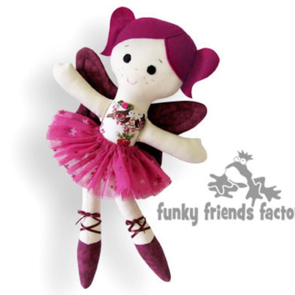 Doll Sewing Pattern Sugar Plum Fairy Ballerina PDF INSTANT DOWNLOAD