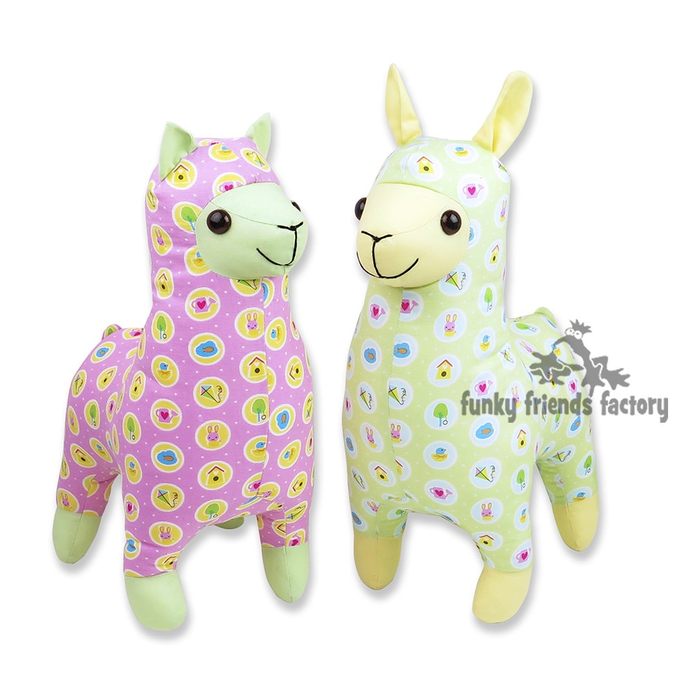 FUNKY FRIENDS FACTORY Lloyd Llama & Alice Alpaca Sewing Pattern PDF - DIY Stuffed Animal