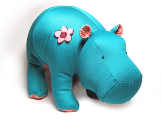 hippo stuffed animal pattern