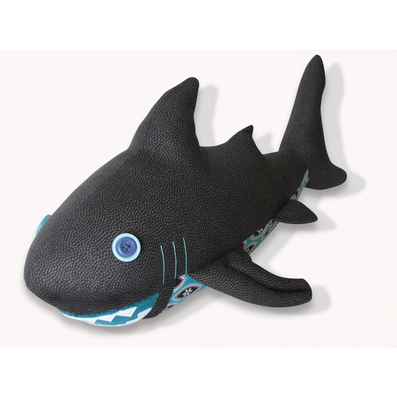 Shark Plush Toy Pattern PDF INSTANT DOWNLOAD image 1