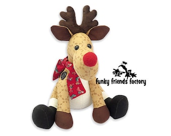 Reggie Reindeer Pattern PDF INSTANT DOWNLOAD