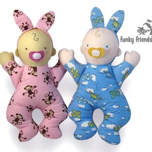 Doll Sewing Pattern Bedtime Baby Doll PDF Pattern INSTANT DOWNLOAD