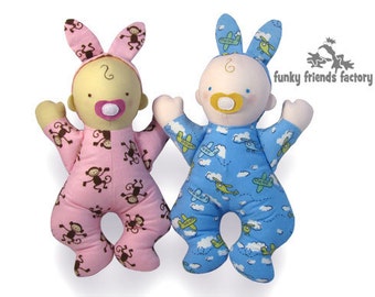 Doll Sewing Pattern Bedtime Baby Doll PDF Pattern INSTANT DOWNLOAD