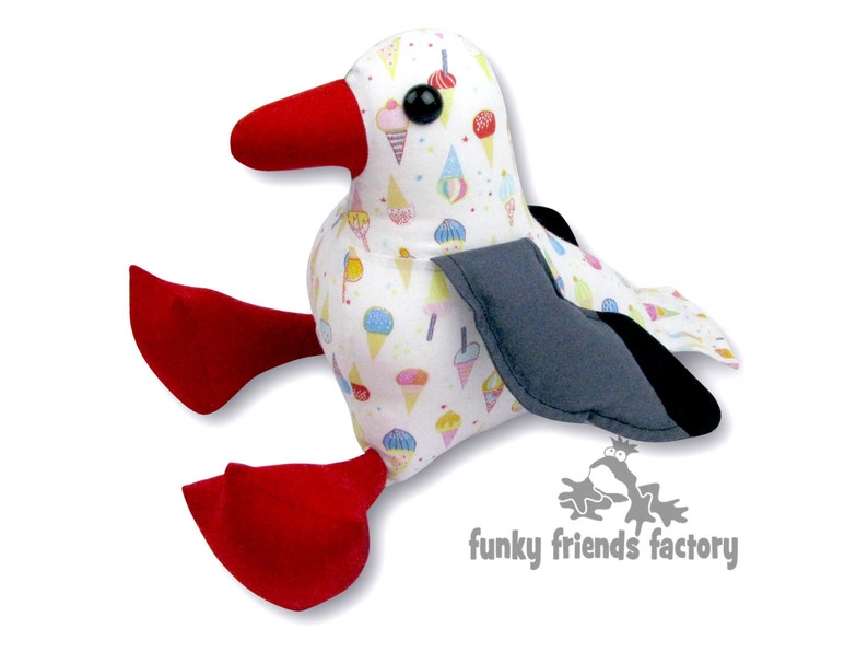 Sandy Seagull Sewing Pattern PDF INSTANT DOWNLOAD image 3