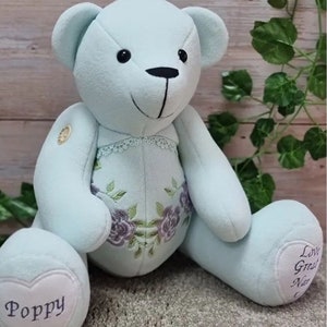 Calico Signature Bear Teddy Bear Pattern PDF, sew a memory bear, keepsake bear pattern image 4