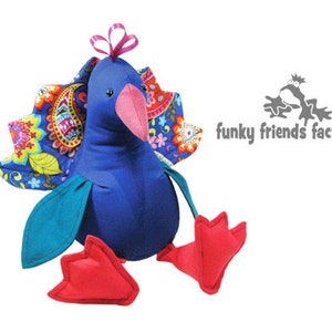 Peacock ToyPattern INSTANT DOWNLOAD