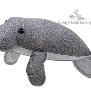 Monty the Manatee INSTANT DOWNLOAD Sewing Pattern PDF